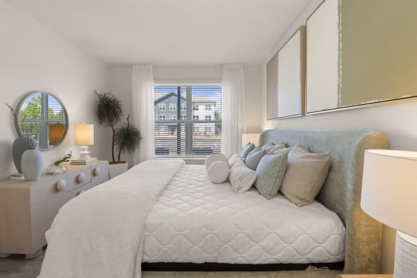 bedroom at East Mint Apartments