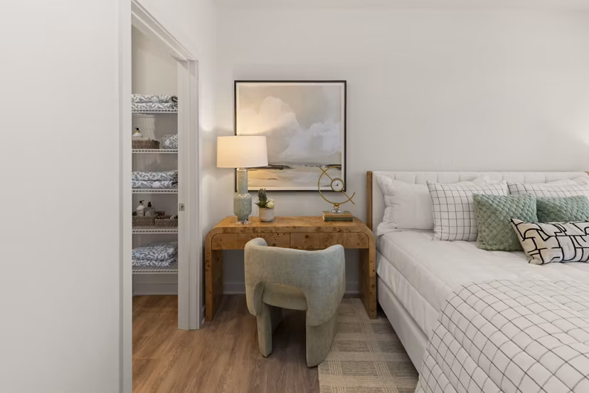 bedroom at East Mint Apartments