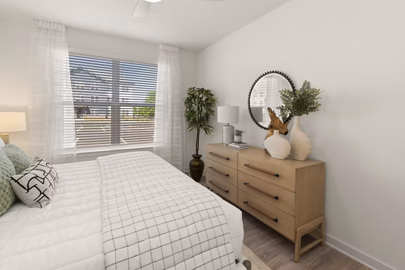 bedroom at East Mint Apartments