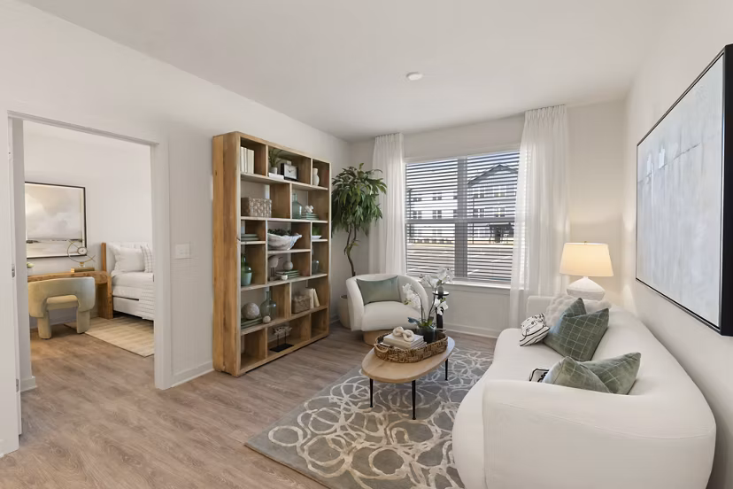 living room at East Mint Apartments