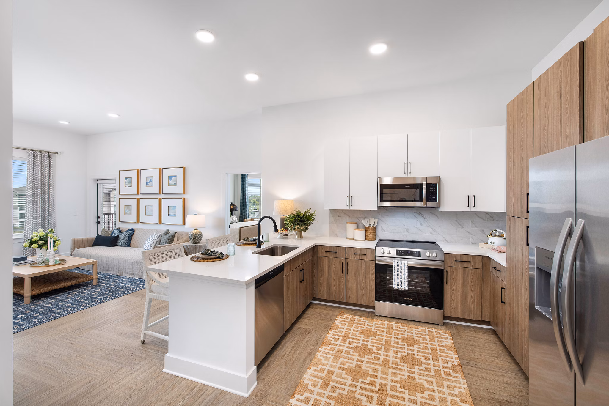 kitchen at Silas Park Apartments 