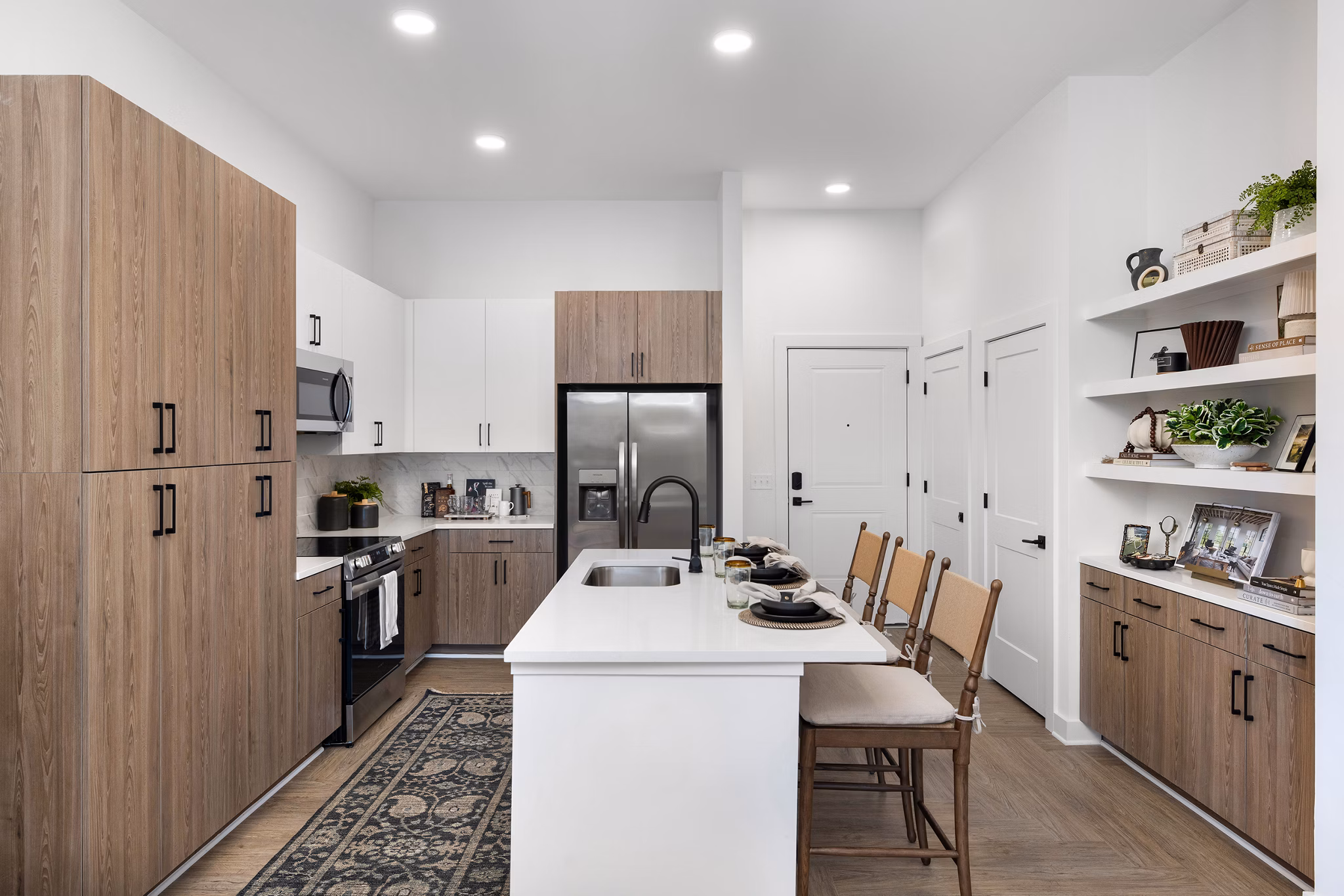 kitchen at Silas Park Apartments 