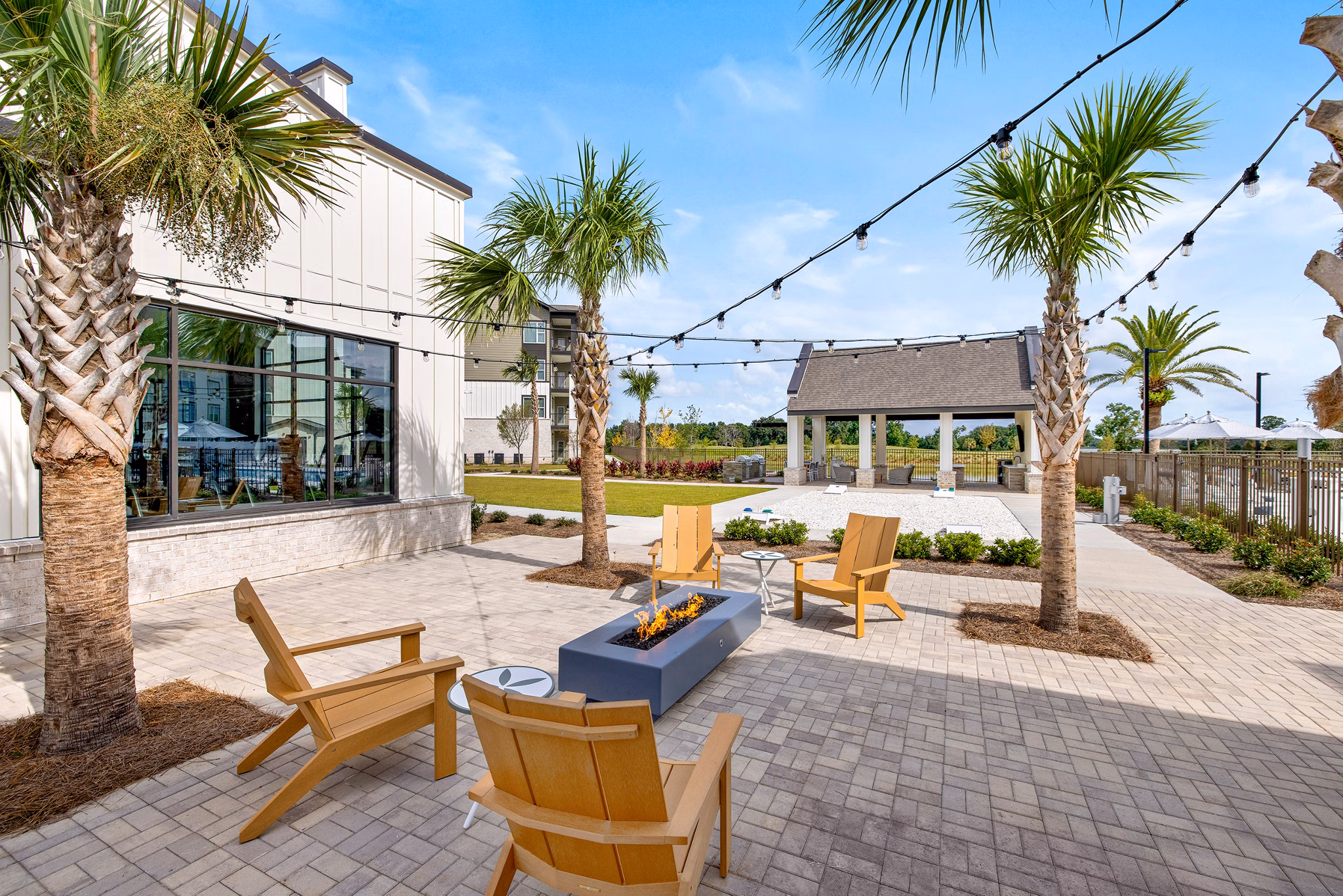grill area at Silas Park Apartments 