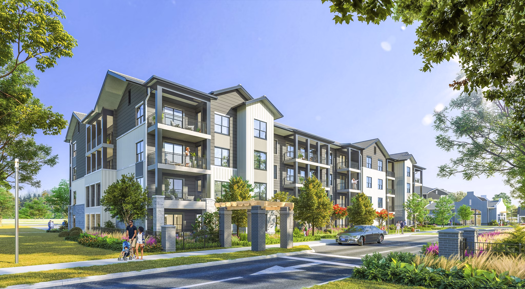 rendering at Silas Park Apartments