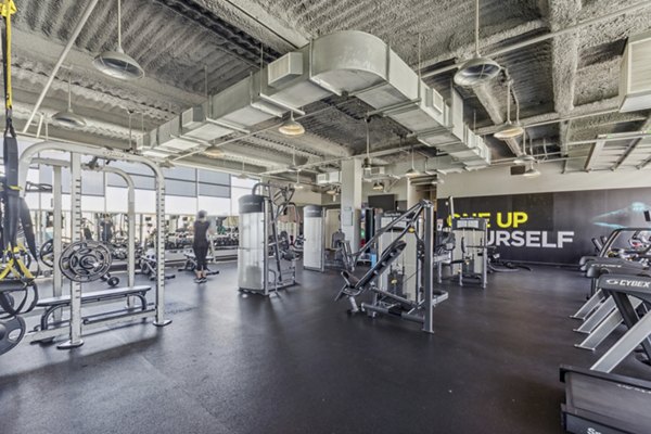 fitness center at Nineteen01 Apartments 