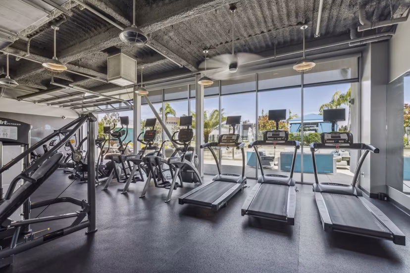 fitness center at Nineteen01 Apartments 
