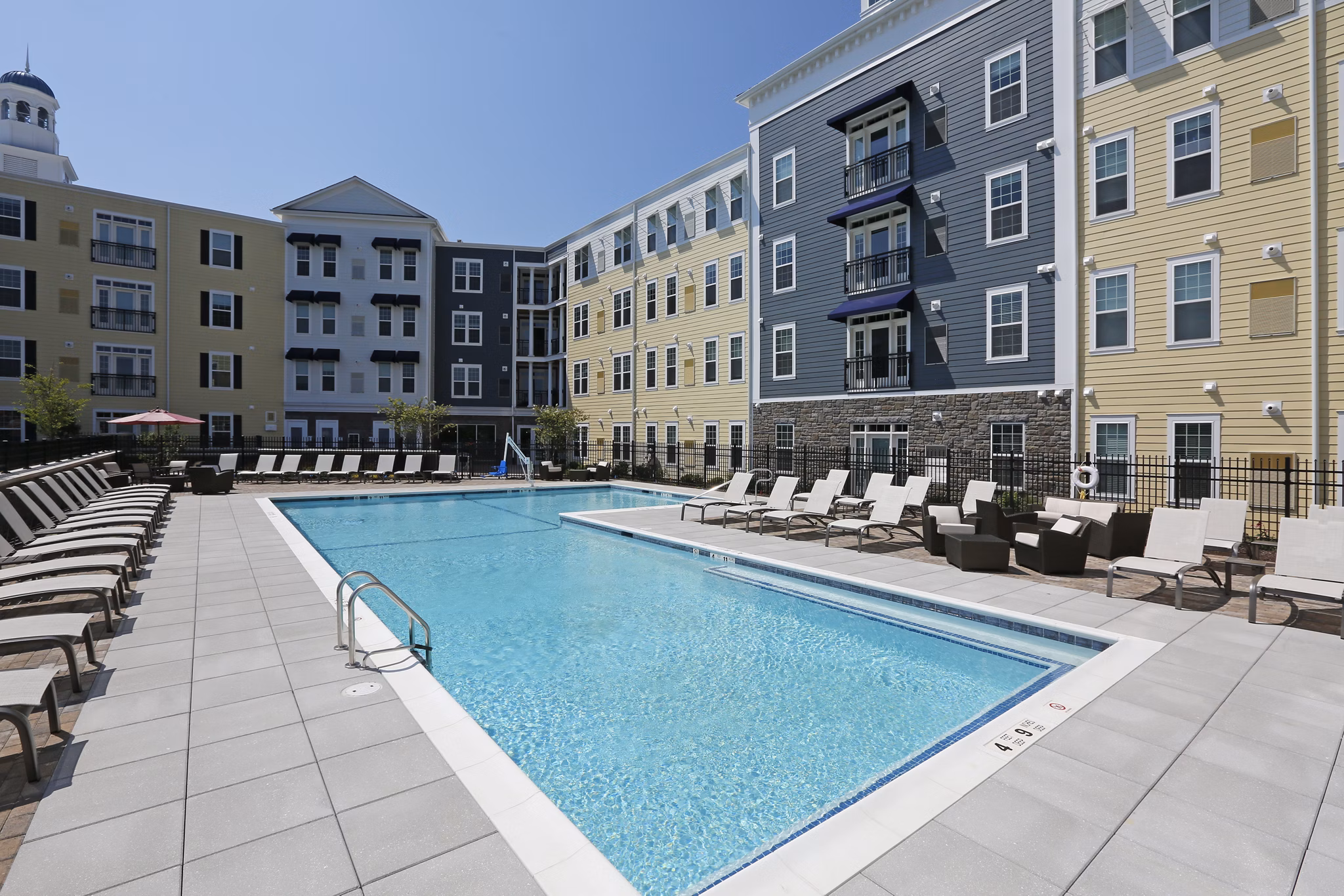 pool at Alston at Station Yards Apartments 