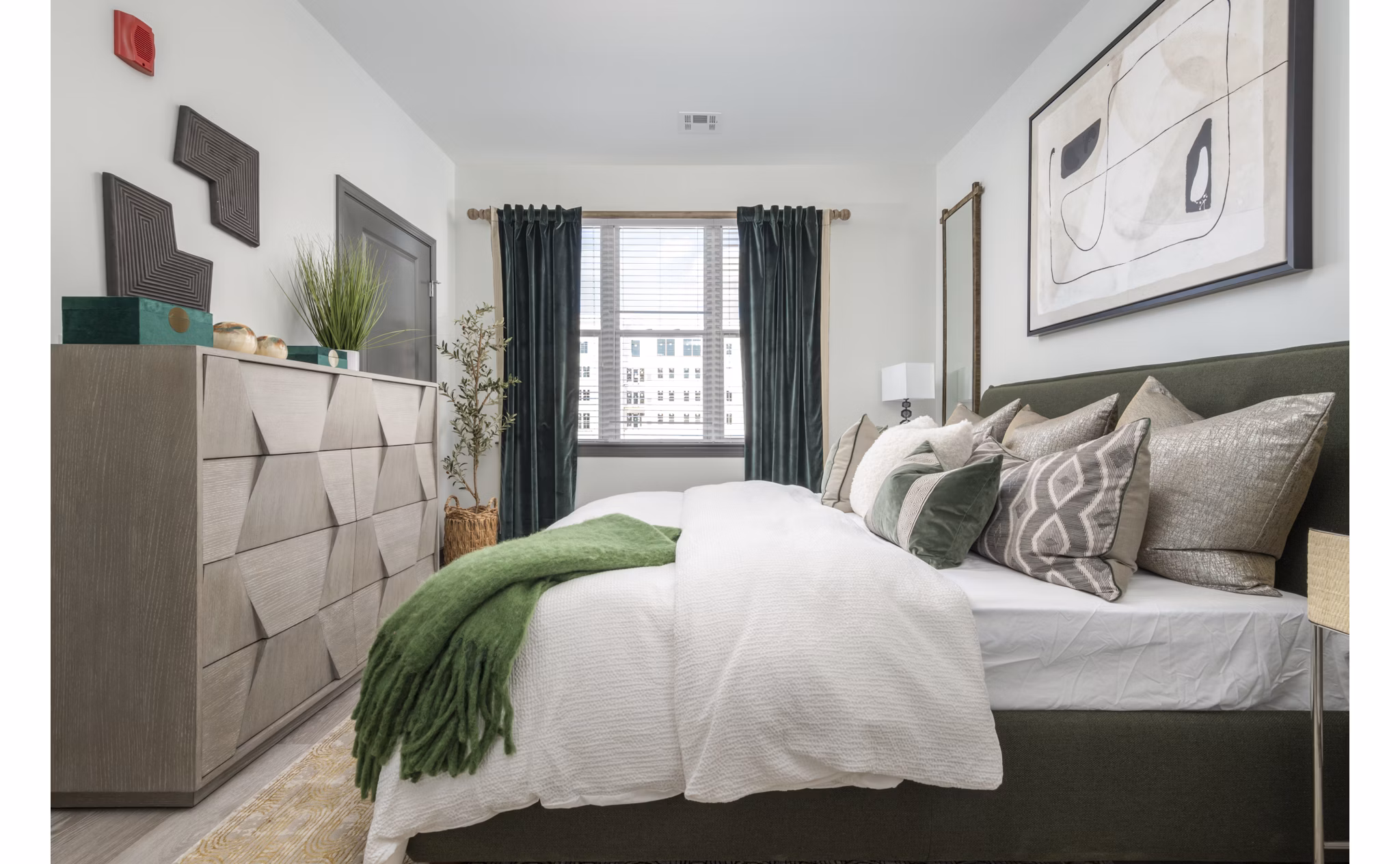 bedroom at The Core Apartments
