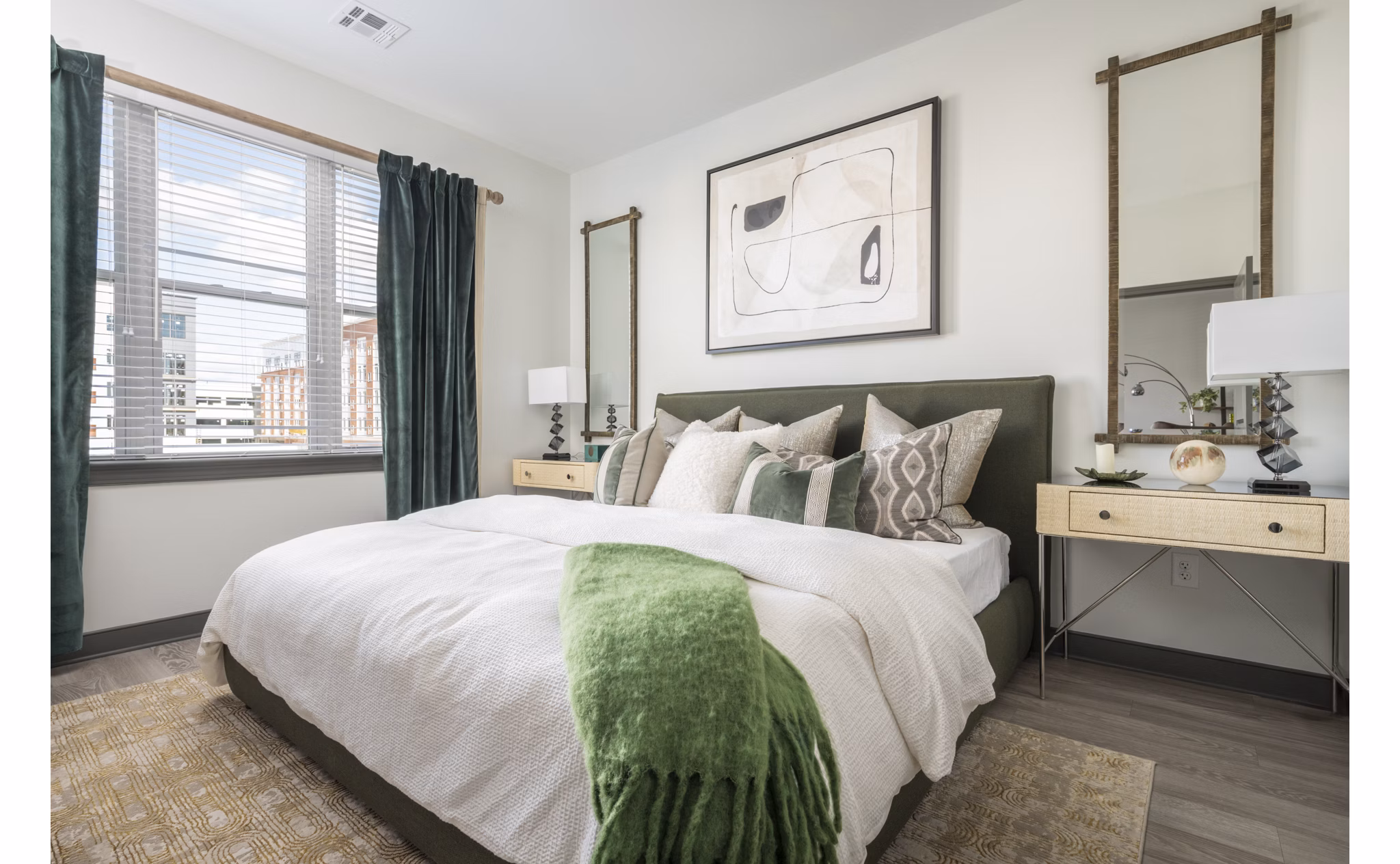 bedroom at The Core Apartments
