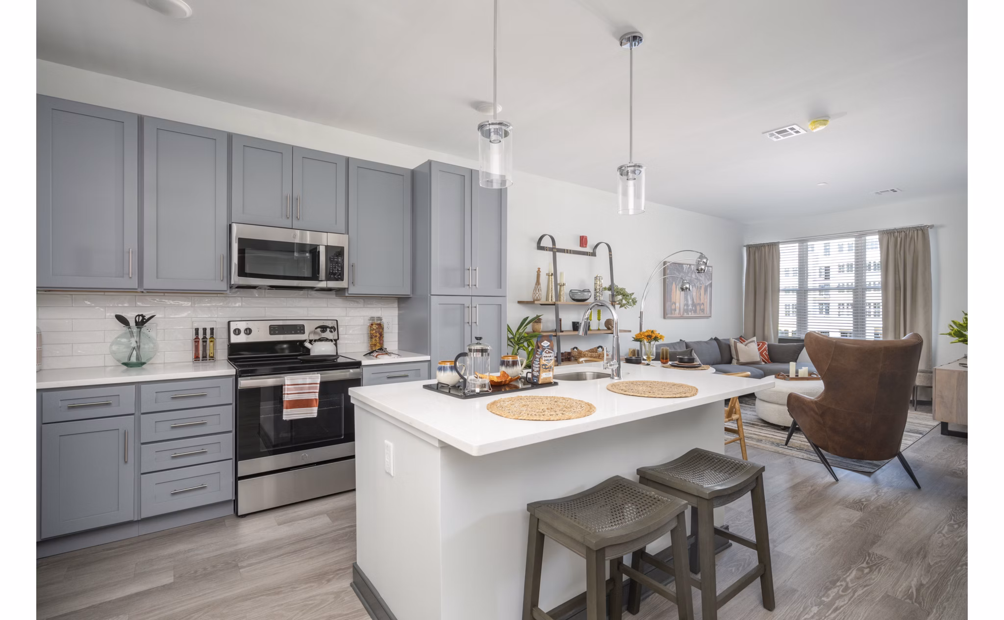 kitchen at The Core Apartments