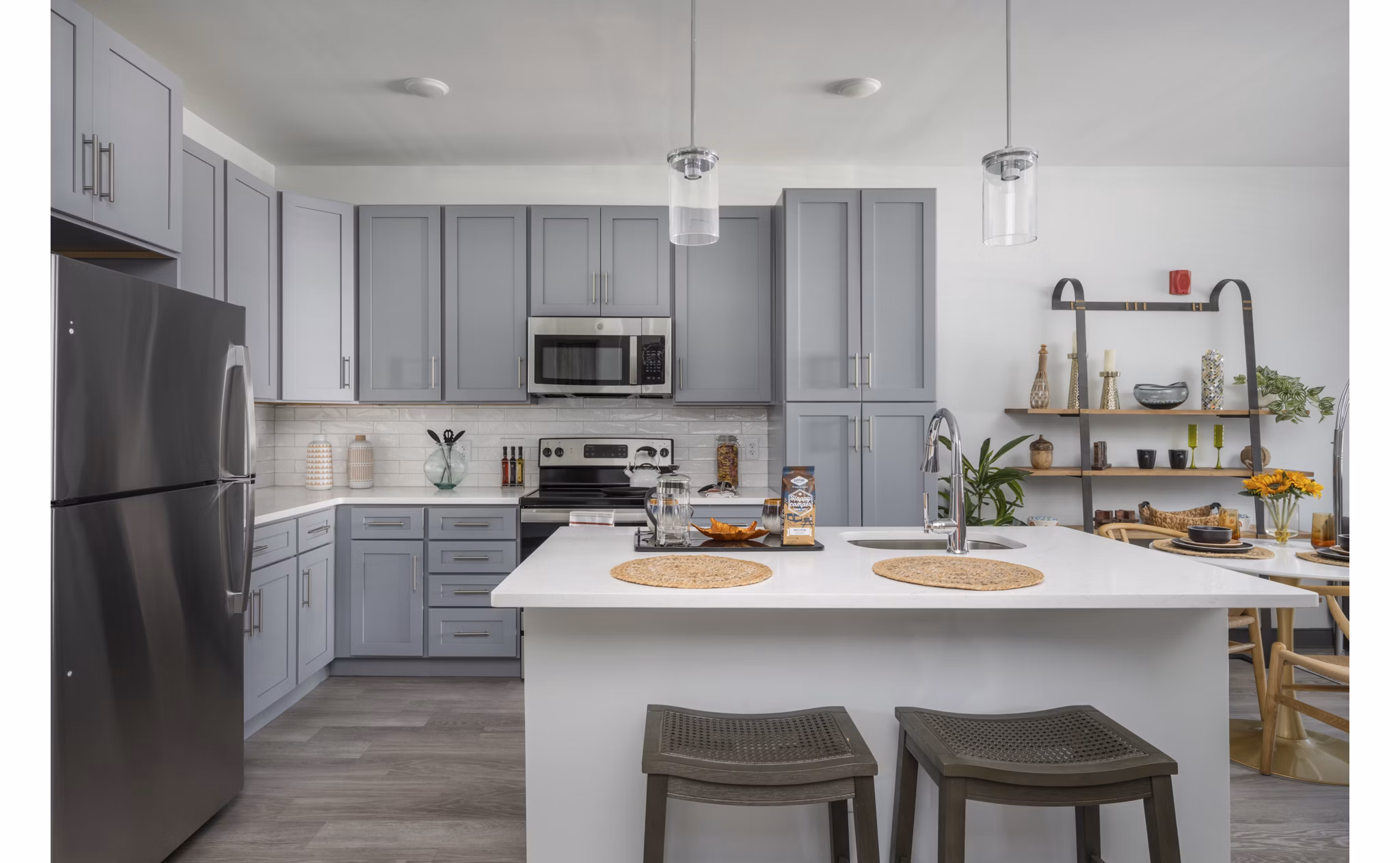 kitchen at The Core Apartments