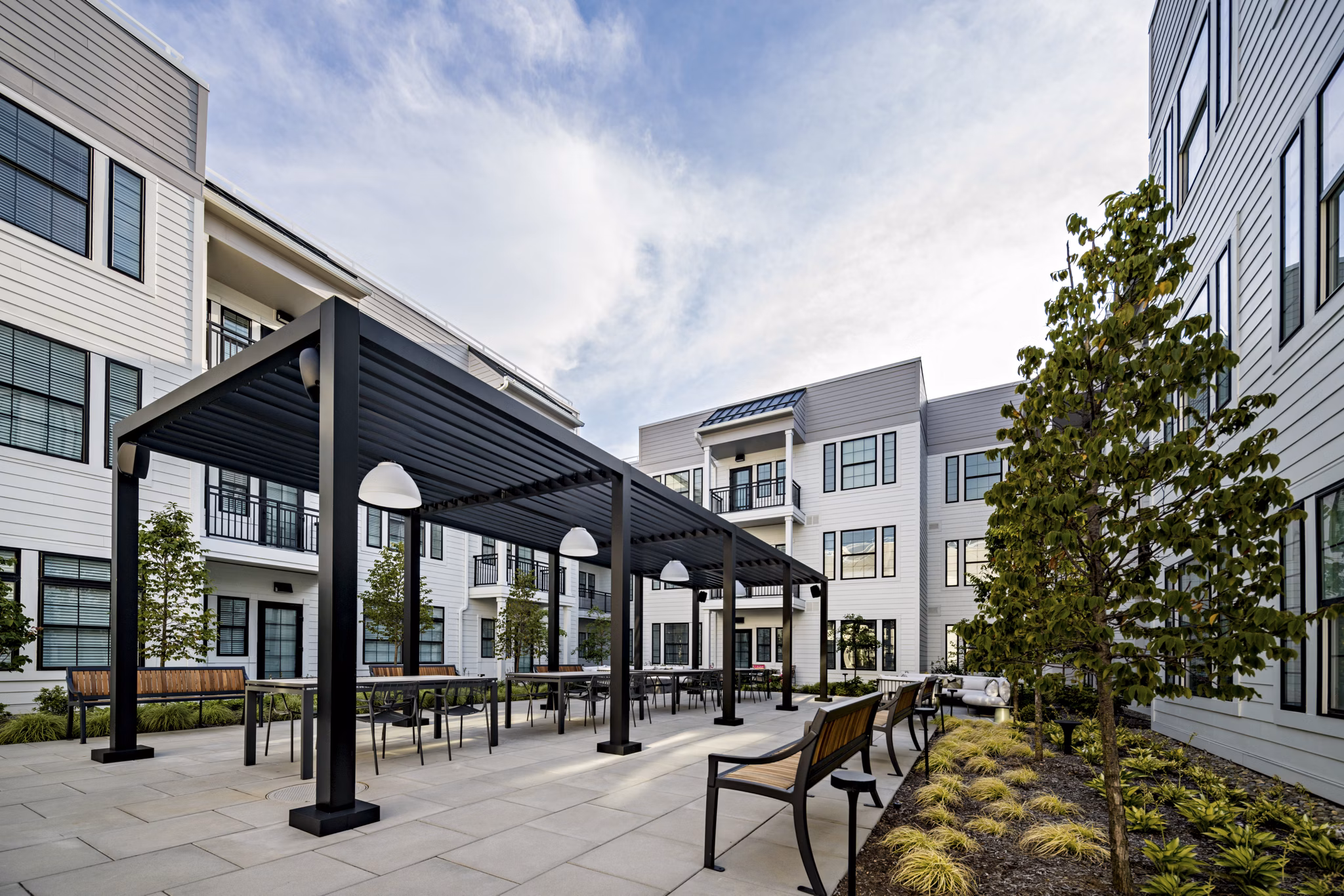 Patio at The Core Apartments