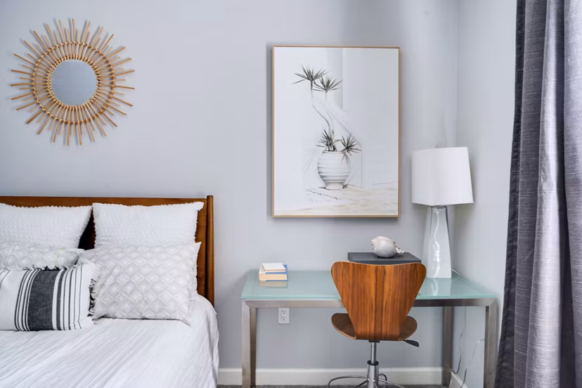 bedroom/home office at New Village at Patchogue Apartments