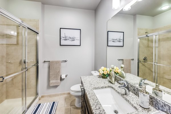 bathroom at New Village at Patchogue Apartments