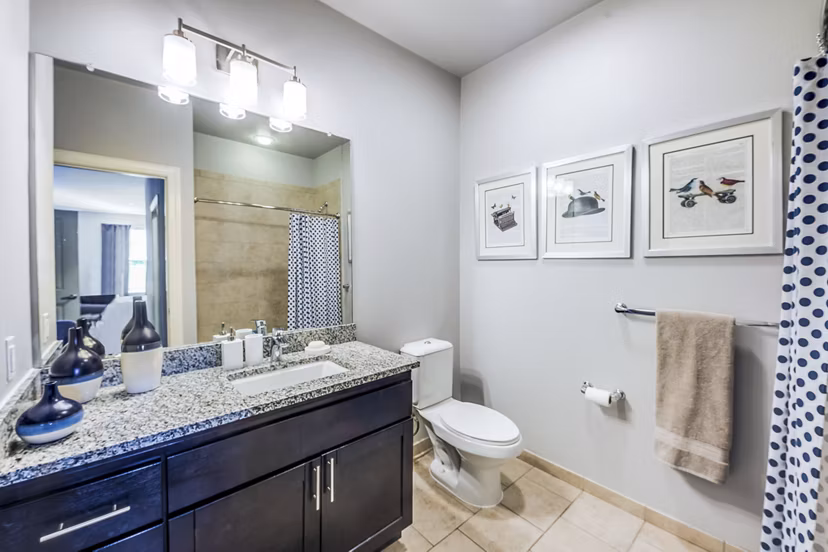 bathroom at New Village at Patchogue Apartments