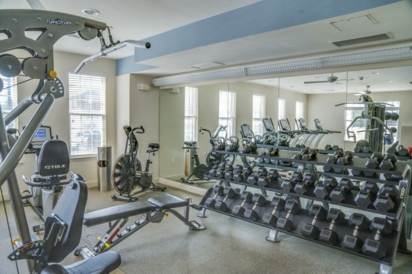 fitness center at New Village at Patchogue Apartments