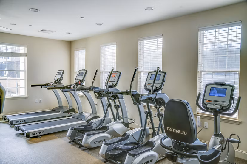 fitness center at New Village at Patchogue Apartments