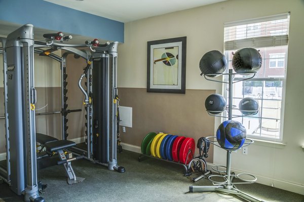 fitness center at New Village at Patchogue Apartments