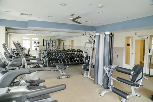 fitness center at New Village at Patchogue Apartments