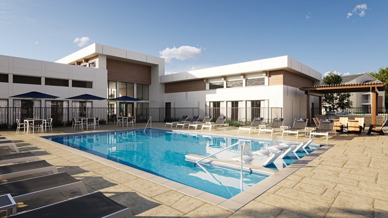 rendering for Birchway Quarry Falls Phase I Apartments