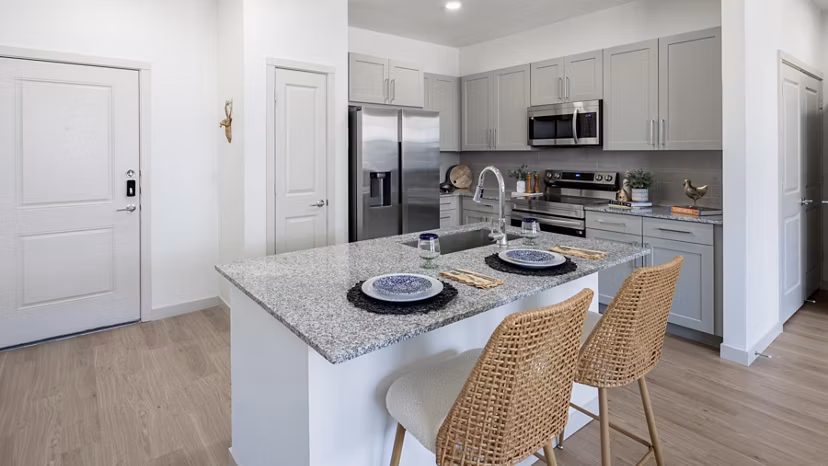 kitchen at Prose On The Range Apartments