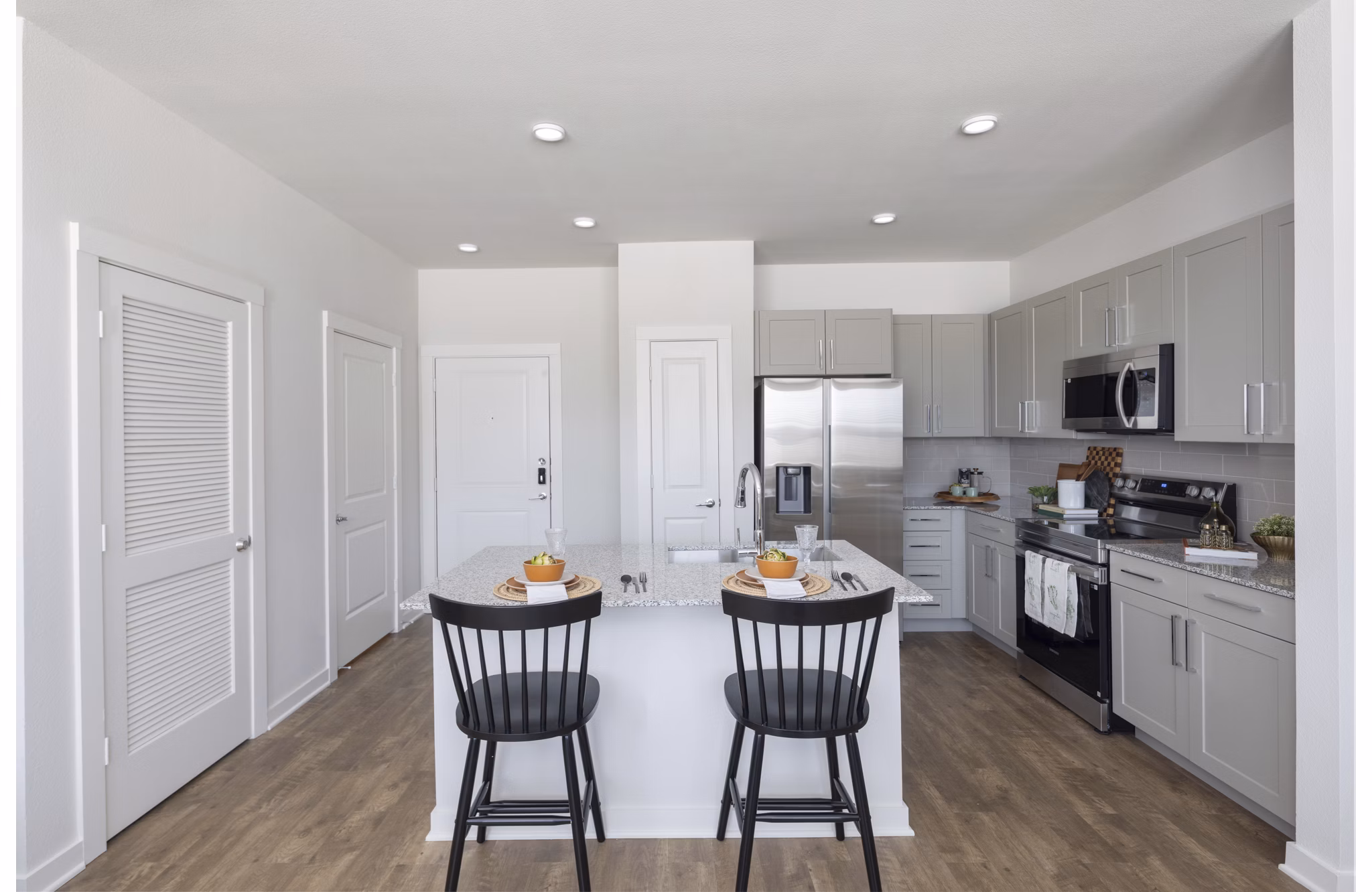 kitchen at Prose On The Range Apartments