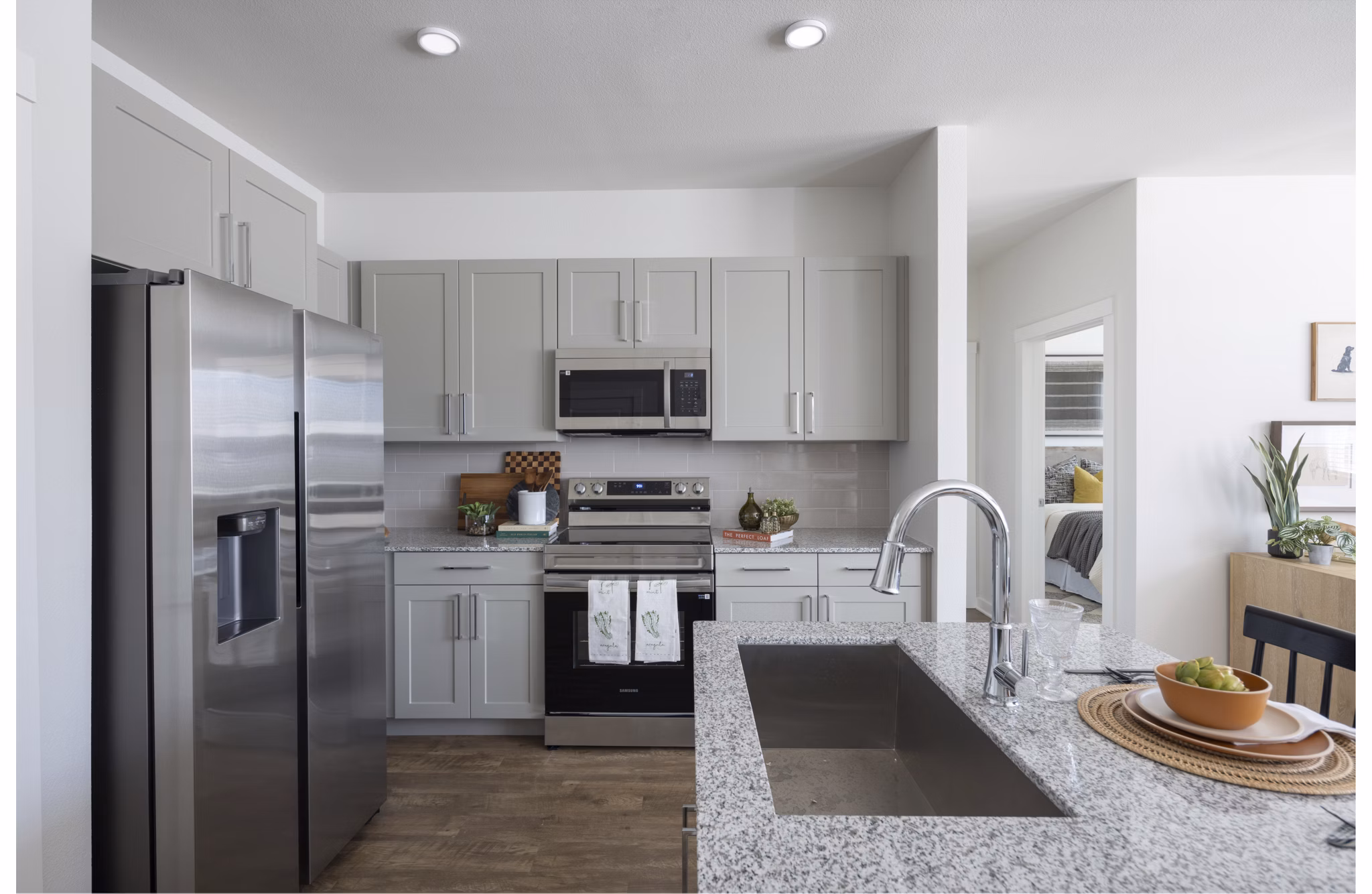 kitchen at Prose On The Range Apartments