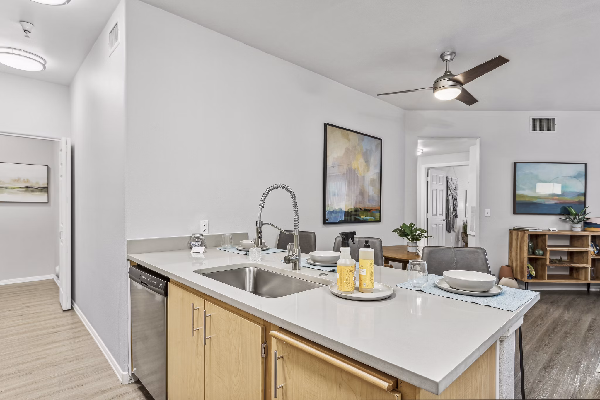 kitchen at 850 on the Avenue Apartments