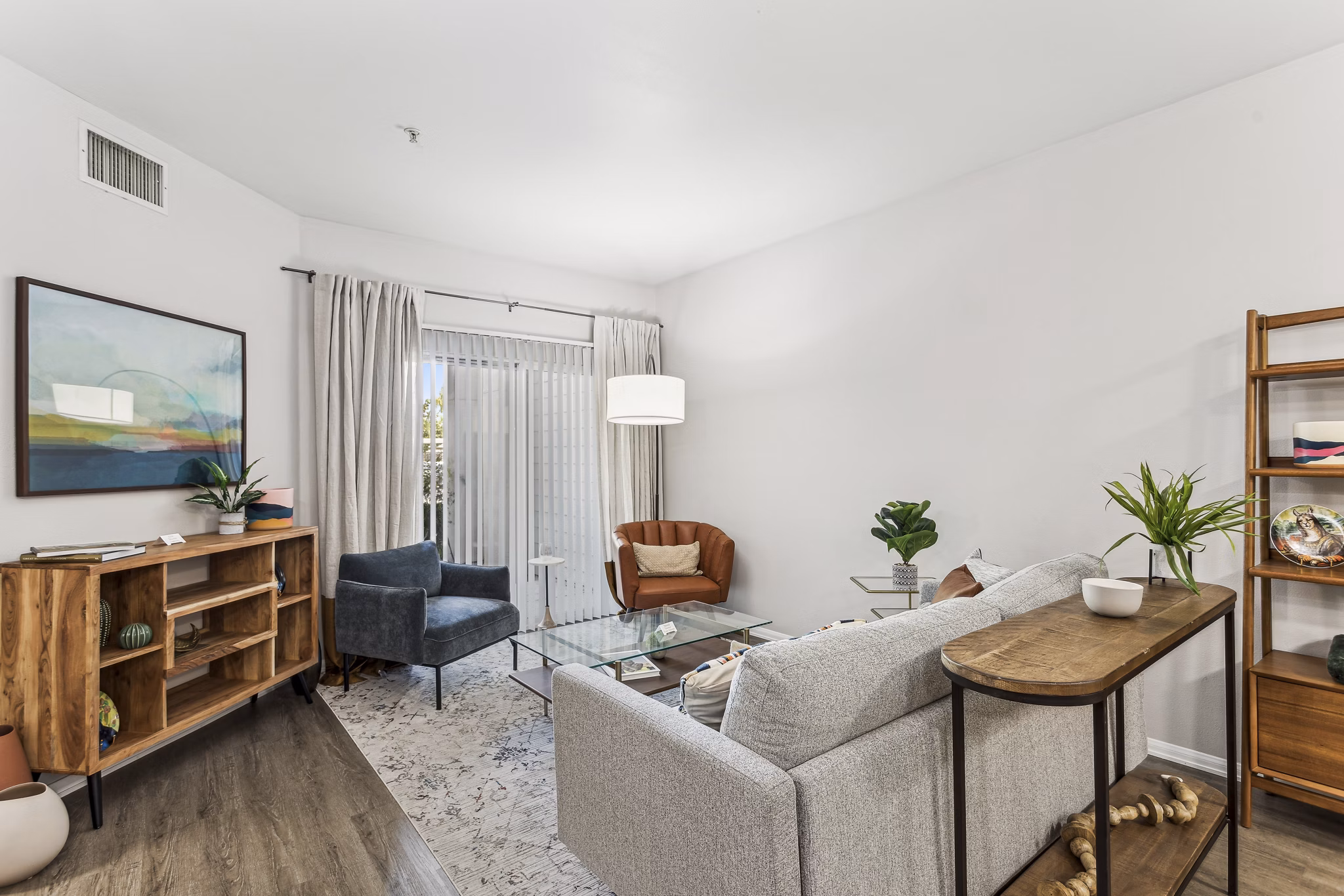 living room at 850 on the Avenue Apartments