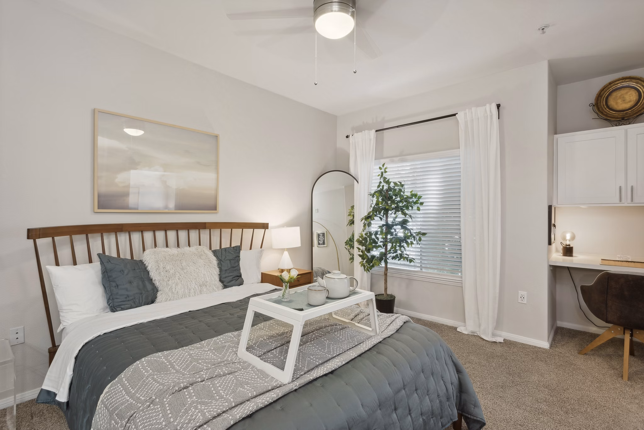 bedroom at Monticello at Southport Apartments