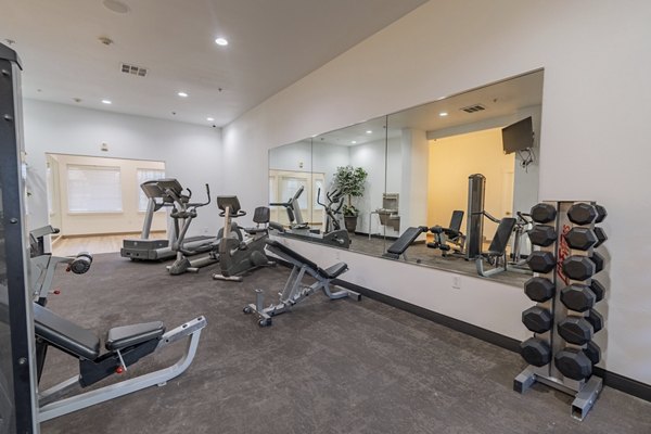 fitness center at Monticello at Southport Apartments