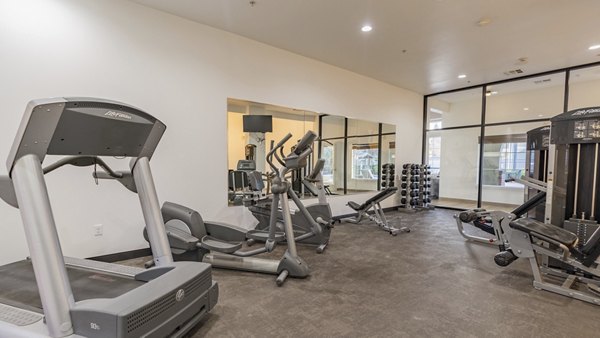 fitness center at Monticello at Southport Apartments