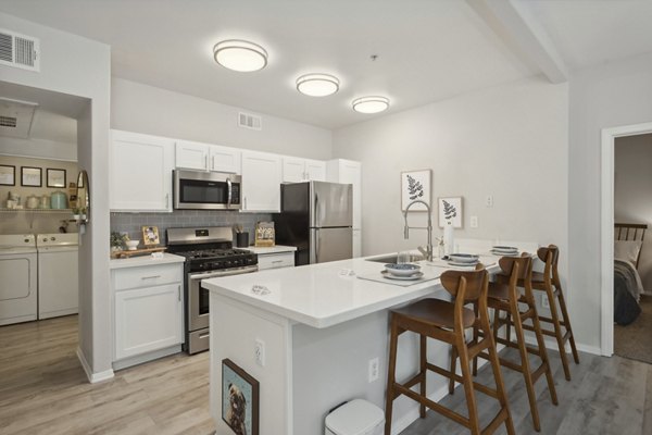 kitchen at Monticello at Southport Apartments