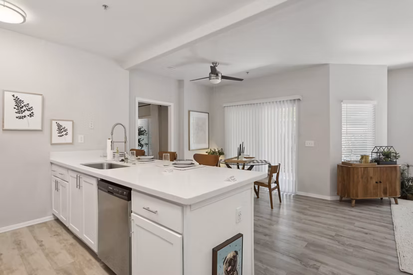 kitchen at Monticello at Southport Apartments