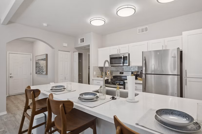 kitchen at Monticello at Southport Apartments
