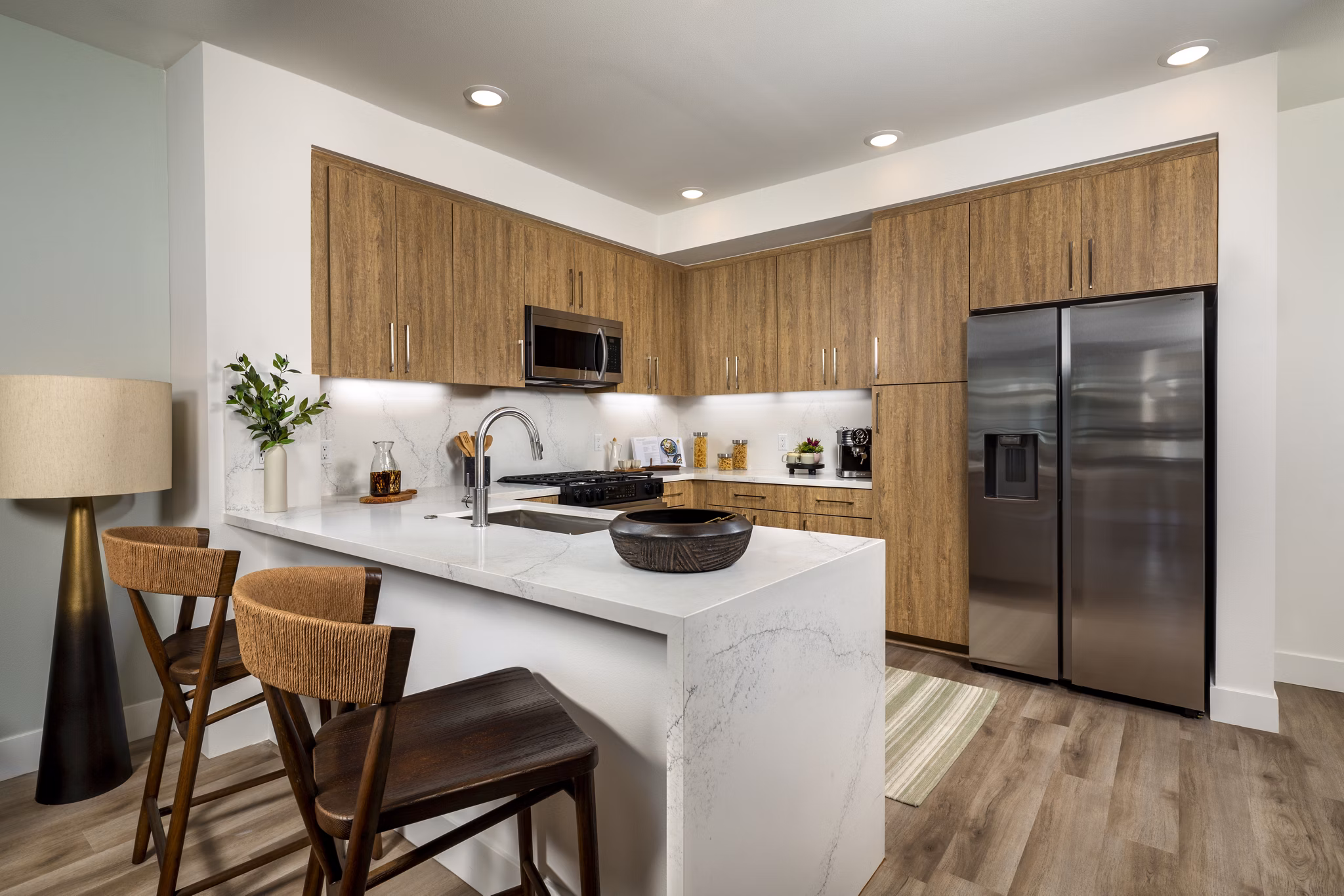 kitchen at Lucia at Aviara Apartments
