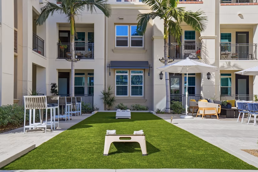 dog park at Lucia at Aviara Apartments 