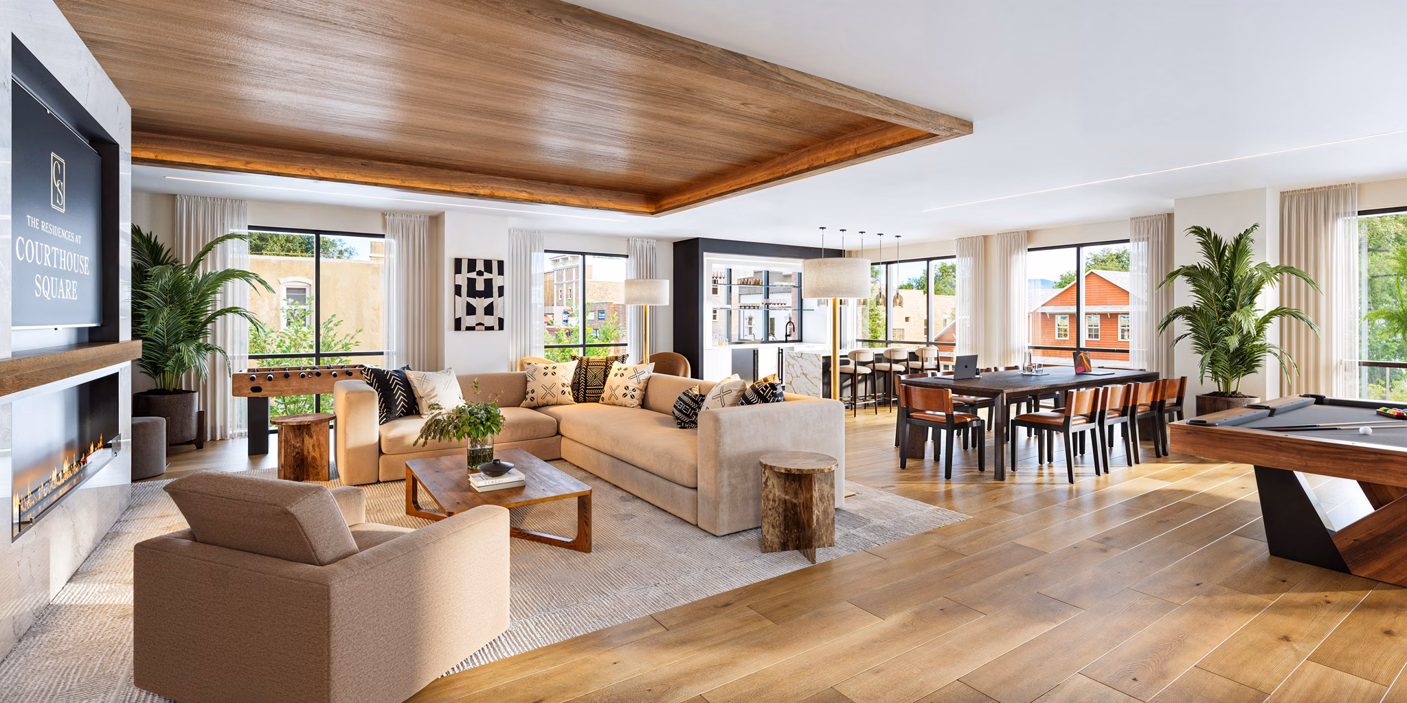 rendering at  The Residences at Courthouse Square Apartments