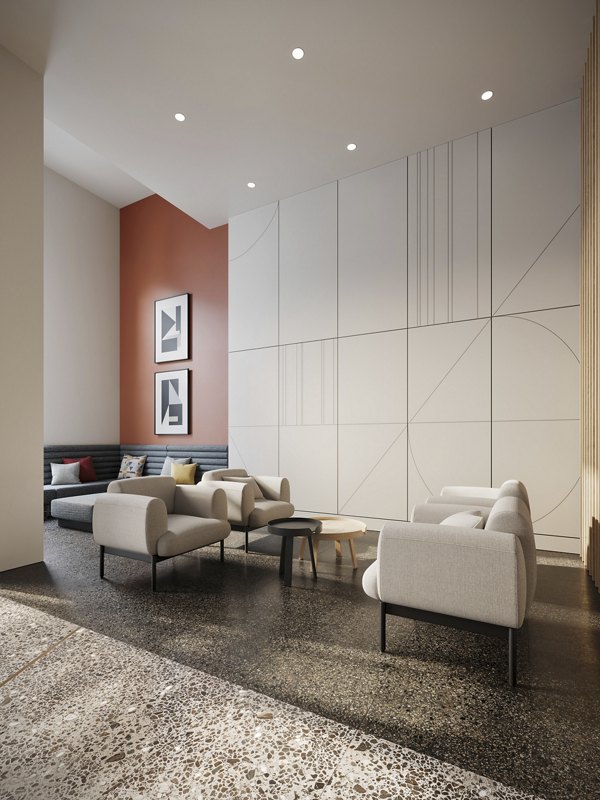 rendering at Comma King George Apartments