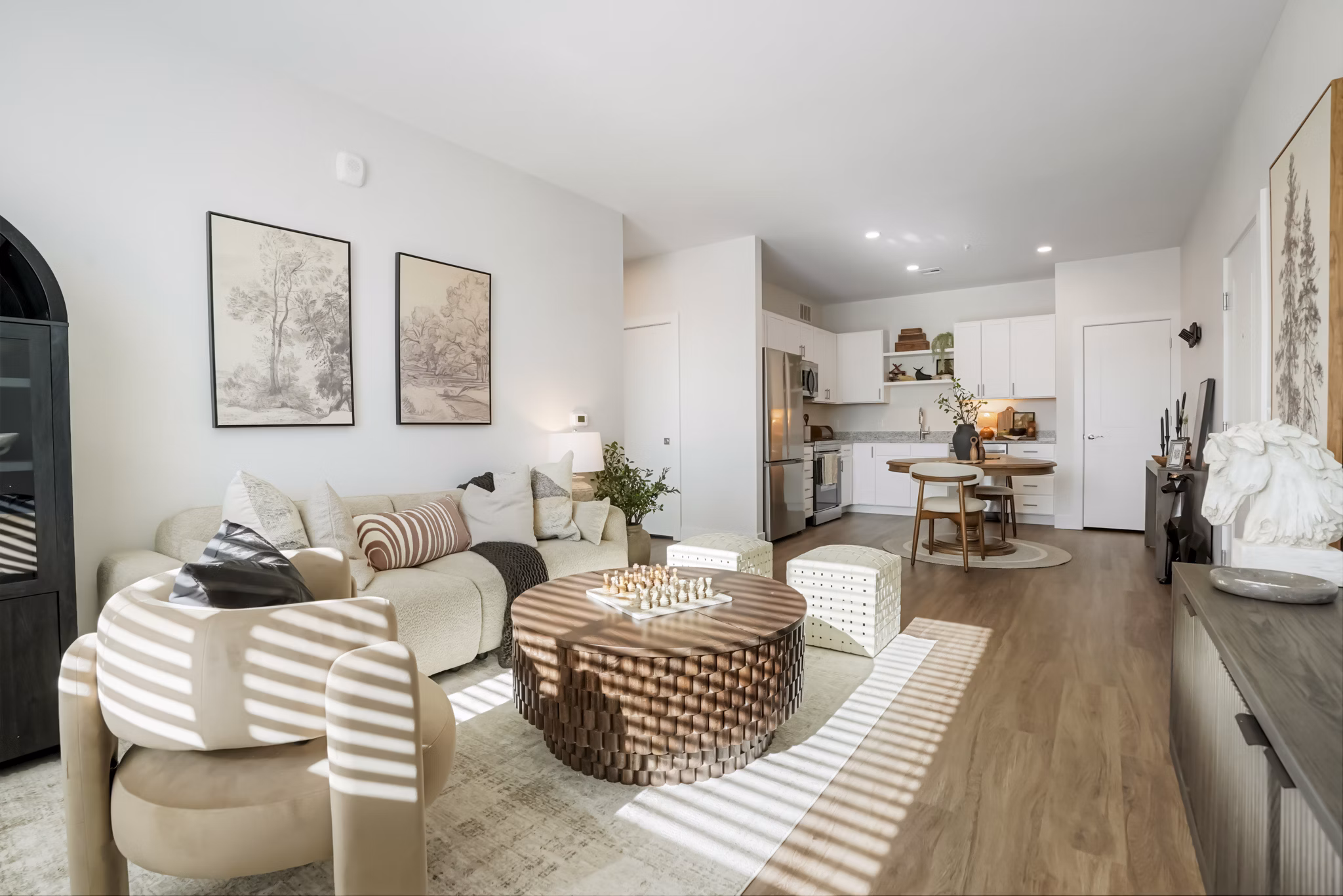 living room at Prose at Parkvale Apartments 