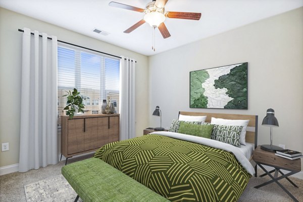 bedroom at Ayrsley Lofts Apartments