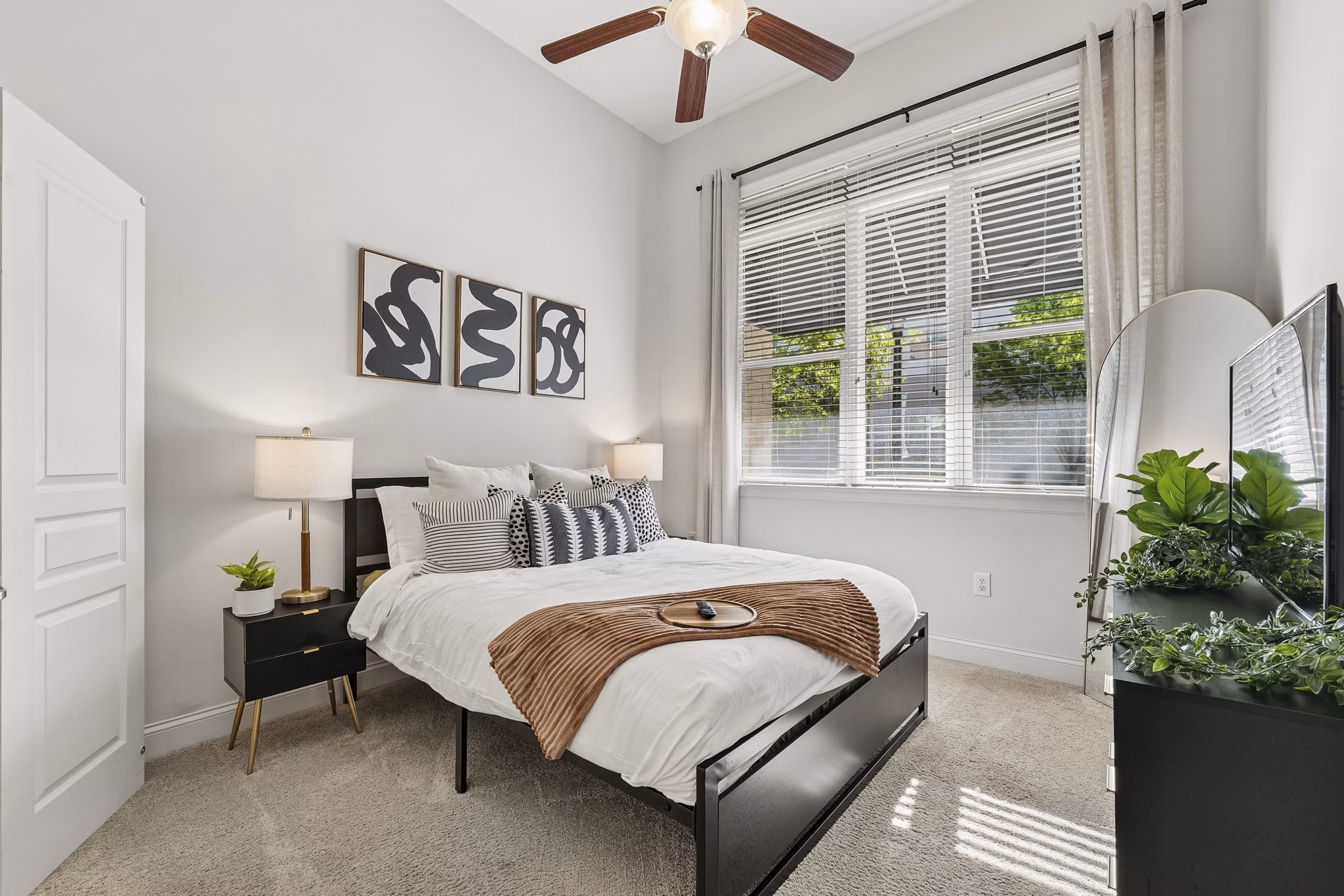 Bedroom at Ayrsley Lofts Apartments