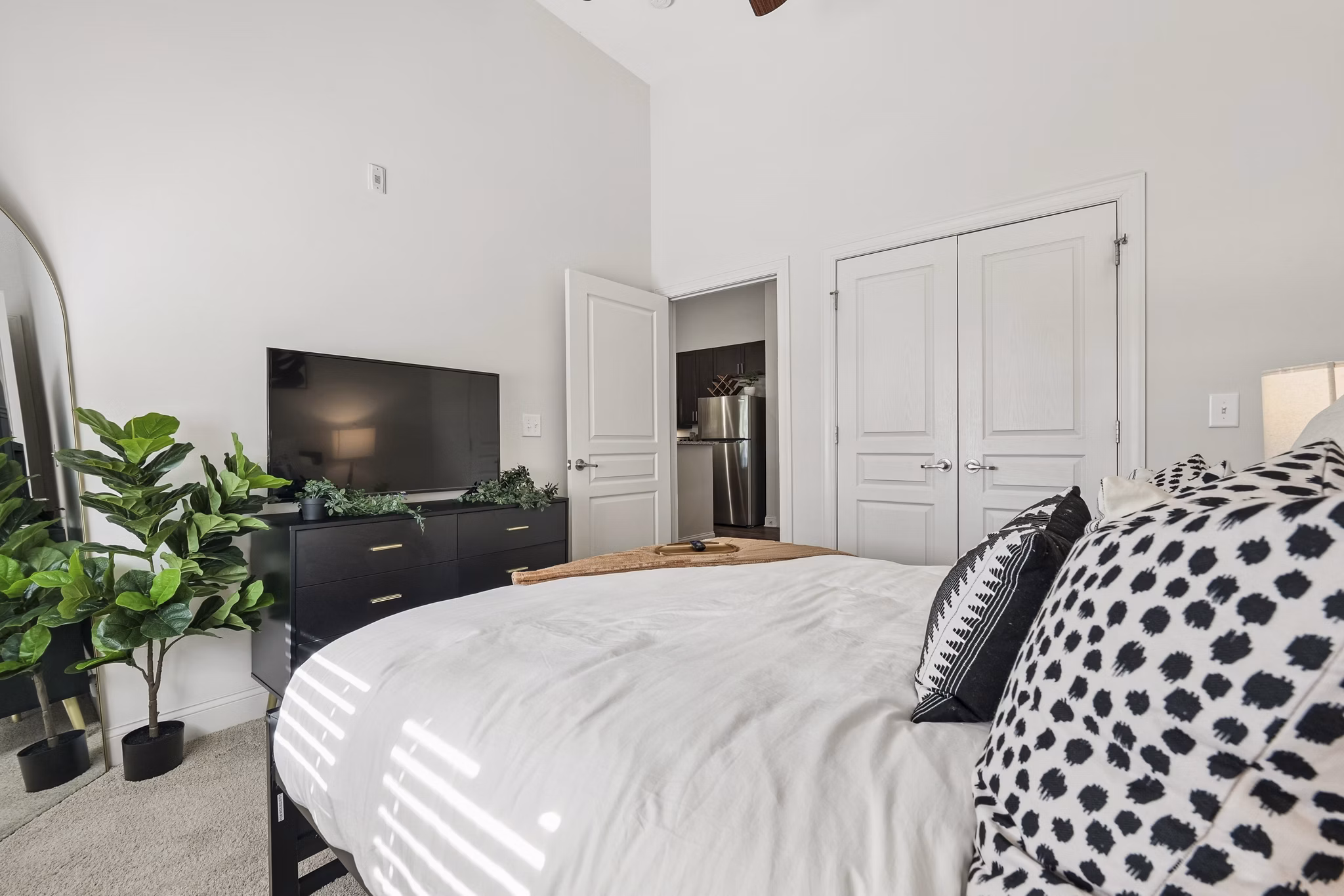 Bedroom at Ayrsley Lofts Apartments