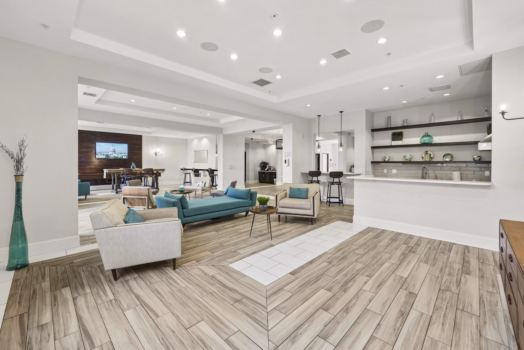 Clubhouse/Lobby at Ayrsley Lofts Apartments