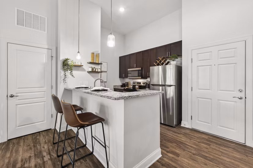 kitchen at Ayrsley Lofts Apartment