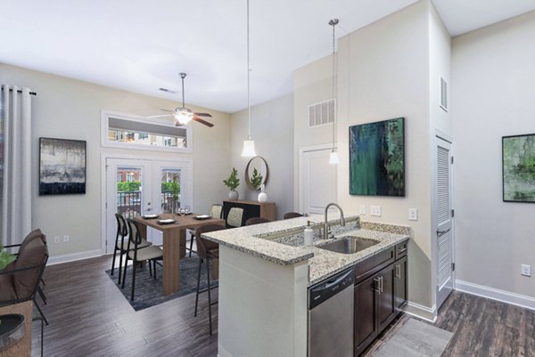 kitchen at Ayrsley Lofts Apartment