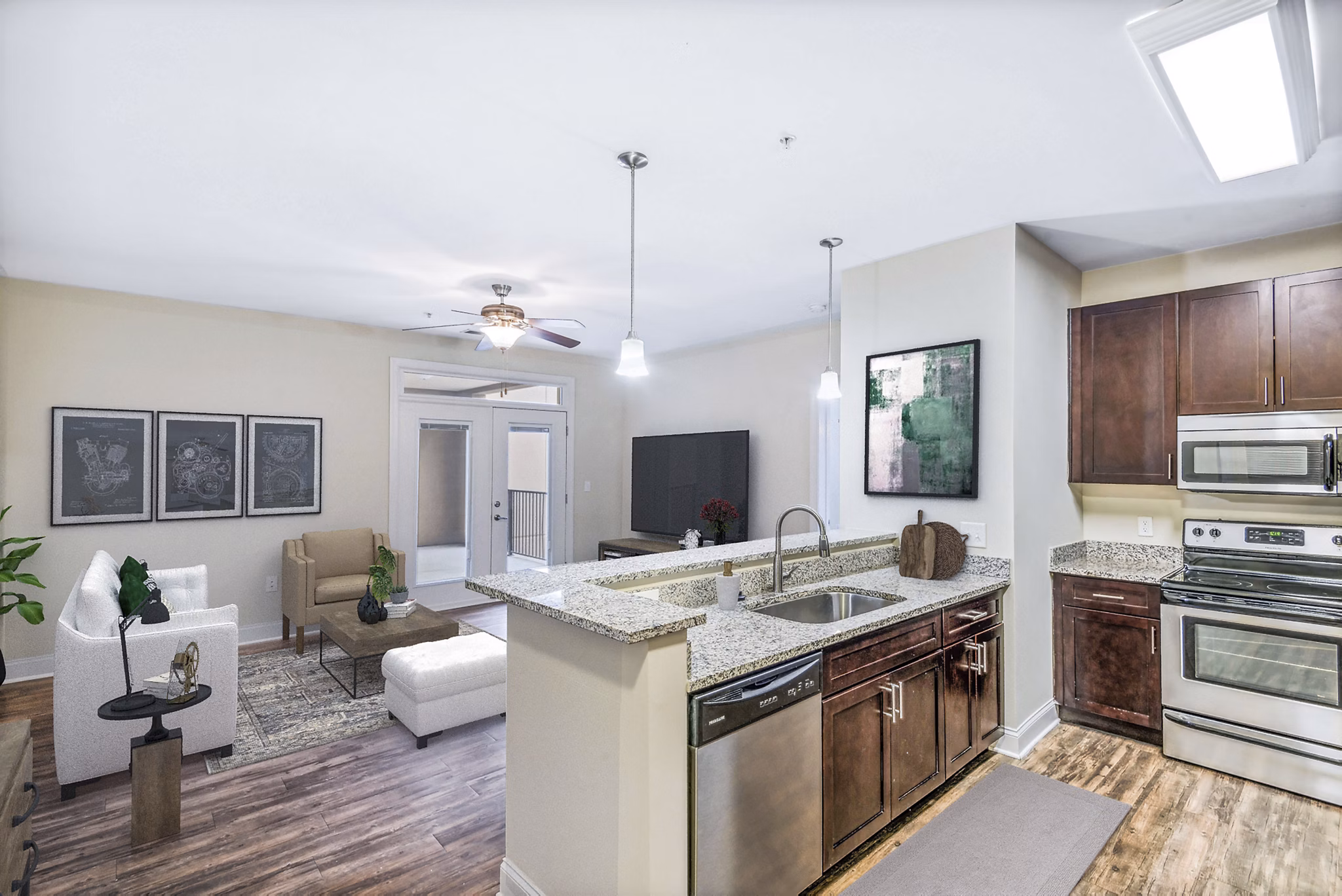 kitchen at Ayrsley Lofts Apartment