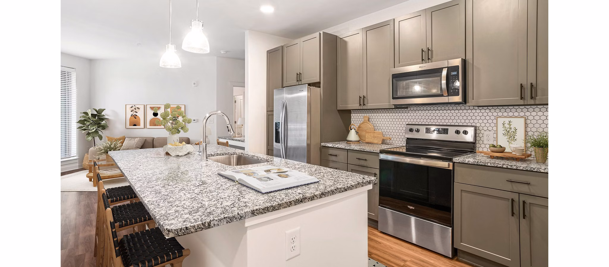 kitchen at Wellen Apartments