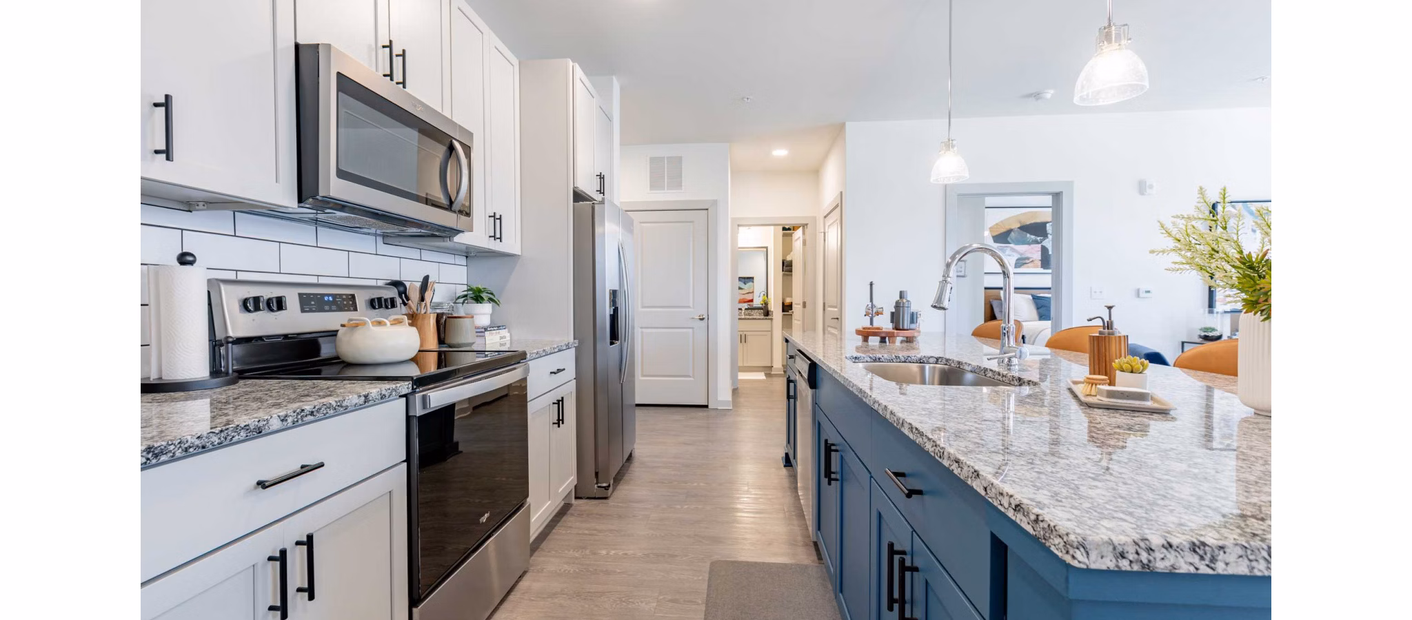 kitchen at Wellen Apartments