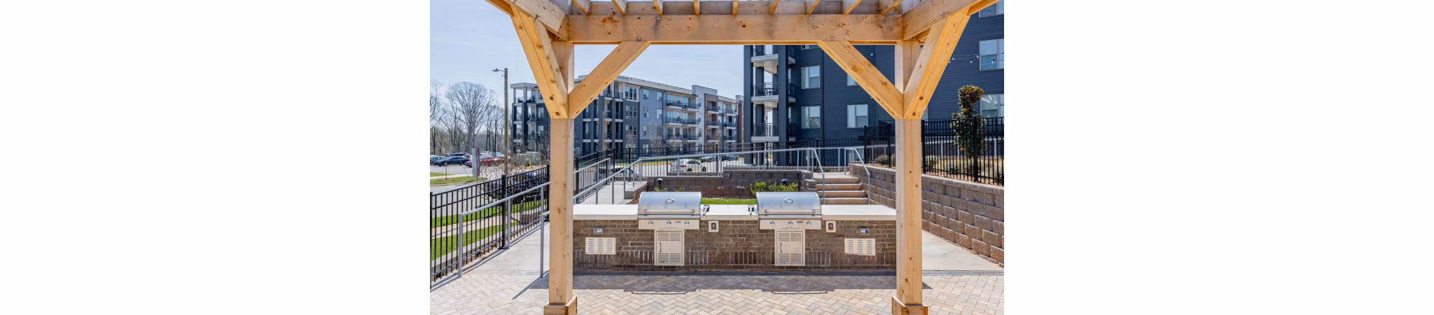 grill area at Wellen Apartments